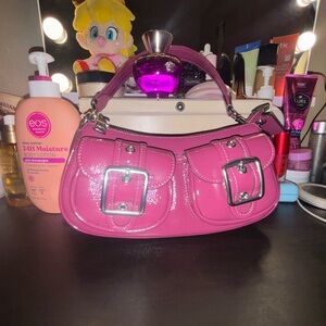 Pink Leather Women's Bag